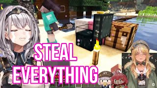 Shirogane Noel Just Want To Steal Everything From Shiranui Flare | Minecraft [Hololive/Sub]