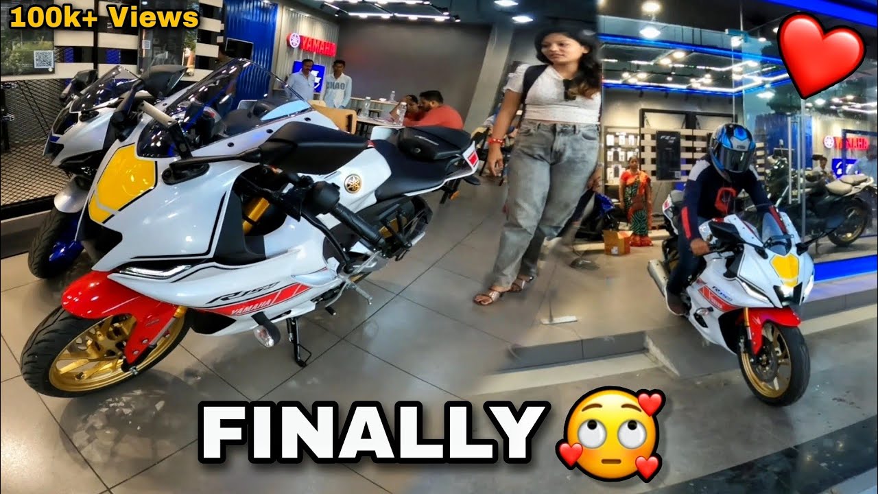 FINALLY TAKING DELIVERY OF NEW YAMAHA R15M WORLD GP 60TH ANNIVERSARY EDITION 😍