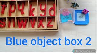 Blue object box 2 with Montessori LMA