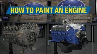 How to Paint an Engine - 2K AeroSpray High Temp Paint \& Metal Blackening System - Eastwood