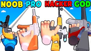 Barrel Evolution in NOOB vs PRO vs HACKER vs GOD