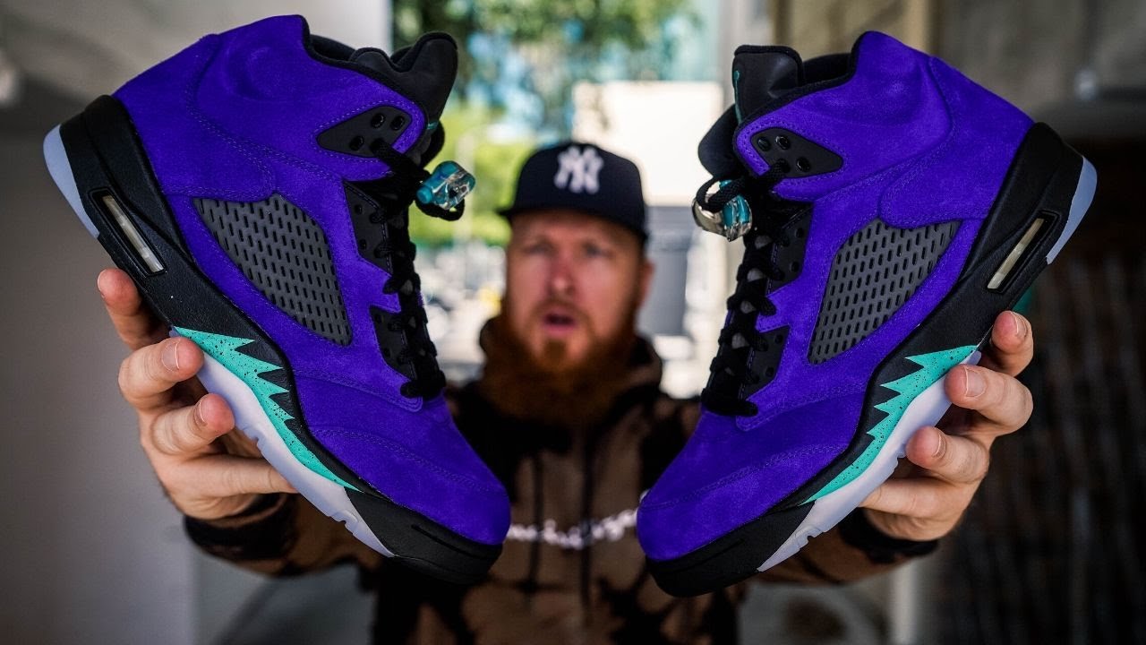 HOW GOOD ARE JORDAN 5 ALTERNATE GRAPE SNEAKERS?! (Early In Hand Review) 