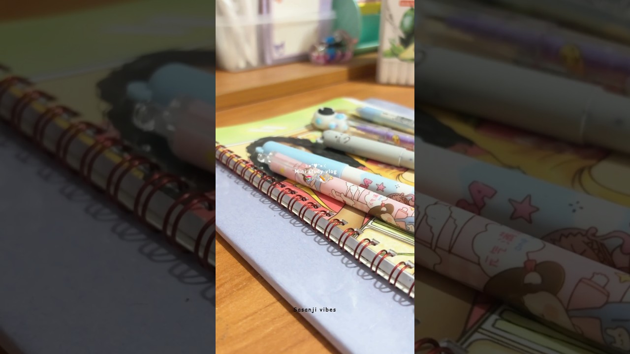 mini study vlog 📚✏️🖇️ | Study with me #ministudyvlog #studymotivation #studywithme #stationery