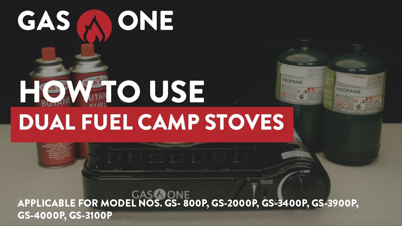 How To Use Dual Fuel (Butane and Propane) Camp Stoves YouTube