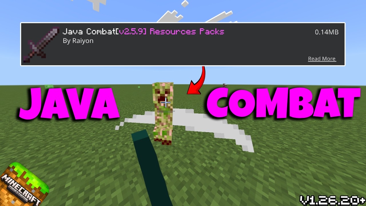 100% JAVA COMBATE Mod For MCPE v1.26+ | The Best JAVA COMBAT Addon ...
