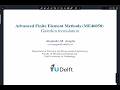 Galerkin formulation