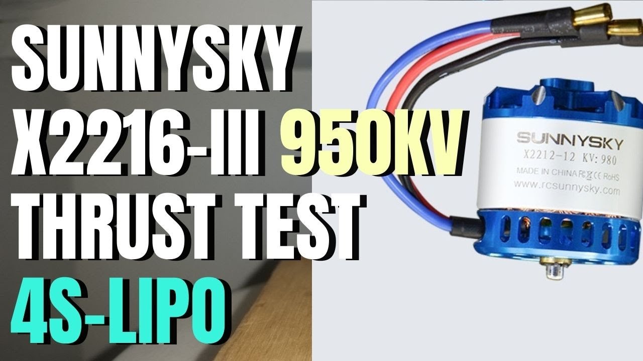 SUNNYSKY  X2216-III 950KV Motor Thrust Test