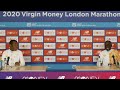 Kenenisa and Eliud having a funny moment at london press conference