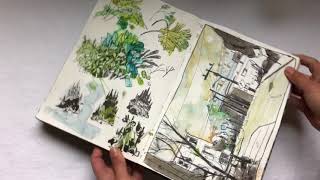 winter/spring 2018 sketchbook flipthrough