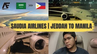 10 Hours Flight SAUDIA AIRLINES | JEDDAH TO MANILA | Boeing 777-300ER