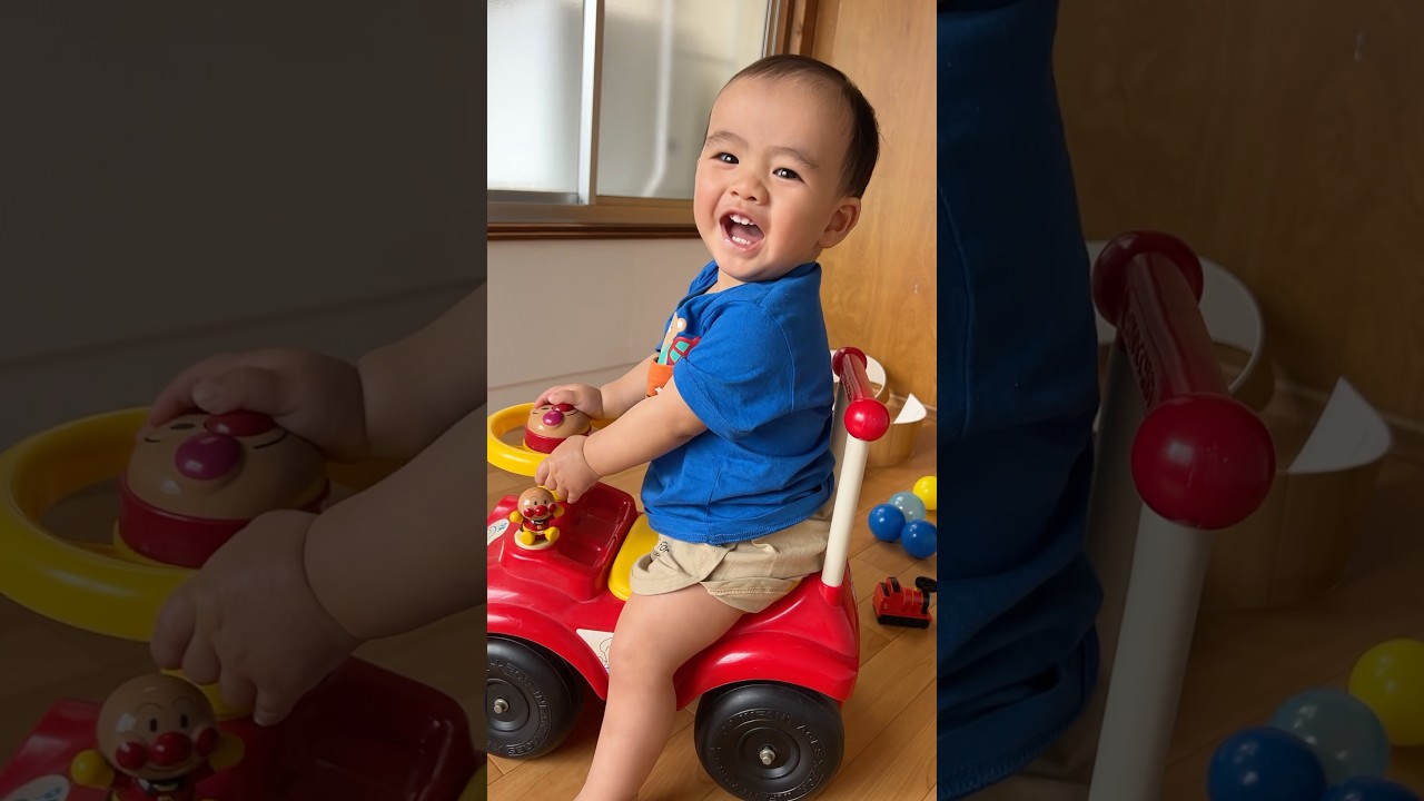 #anpanman #あんぱんまん 🚗車乗って遊び #babyshachi
