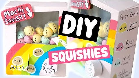 DIY Squishy Vending MACHINE + Squishies in samenwerking met @Squishyboba4ever