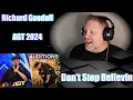 Golden buzzer richard goodall  dont stop believin  auditions  agt 2024  reaction