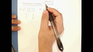 DBM10063 MATHEMATICAL COMPUTING : Transposition of Matrix