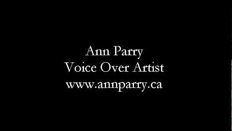 Ann Parry - Voice Over
