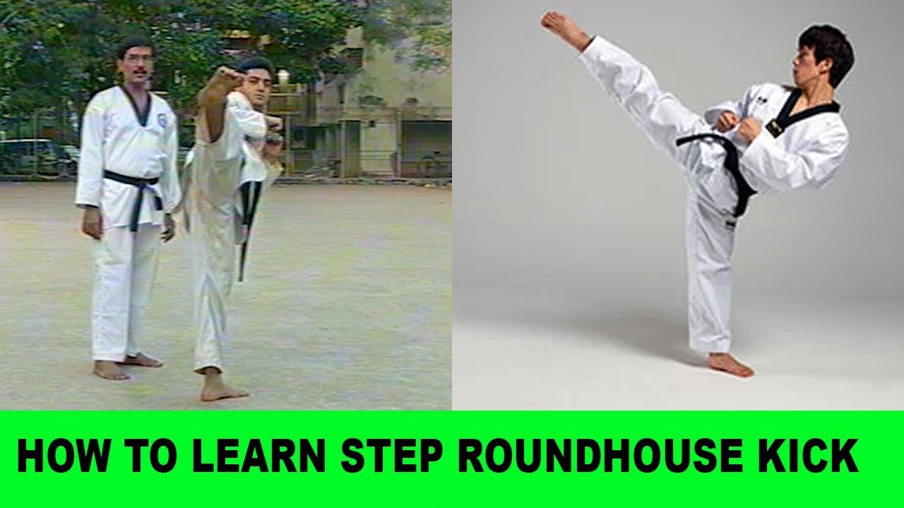STEP ROUND HOUSE KICK (IN HINDI) - YouTube