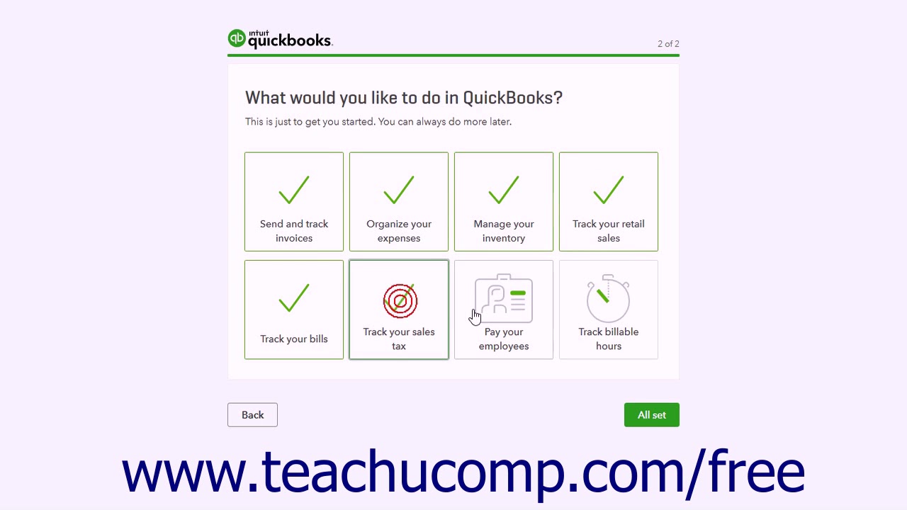 QuickBooks Online Plus 2017 Tutorial Creating a New Company File Intuit ...
