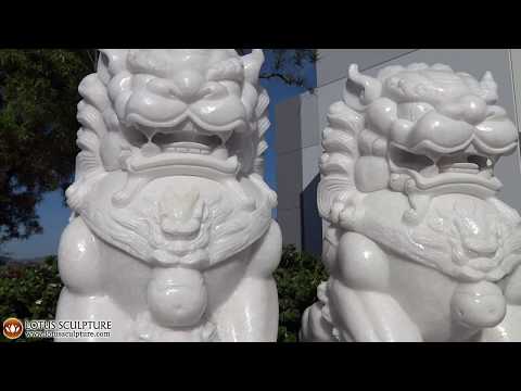 large-foo-dogs-carved-white-marble,-big-shishi-lions-statues-www.lotussculpture.com