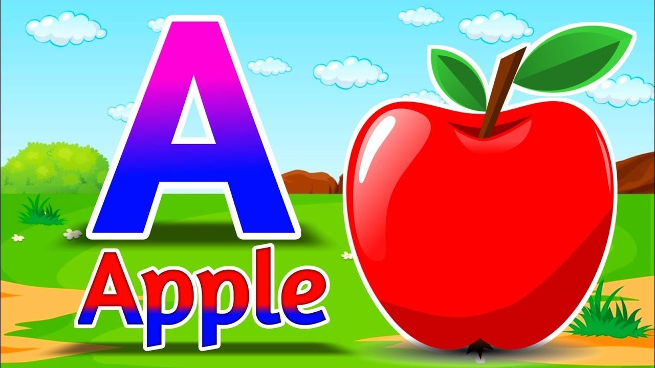 A is for Apple 🍎 | ABC Phonics Cartoon Song for Kids | Learn Alphabet with Fun | ABCD
