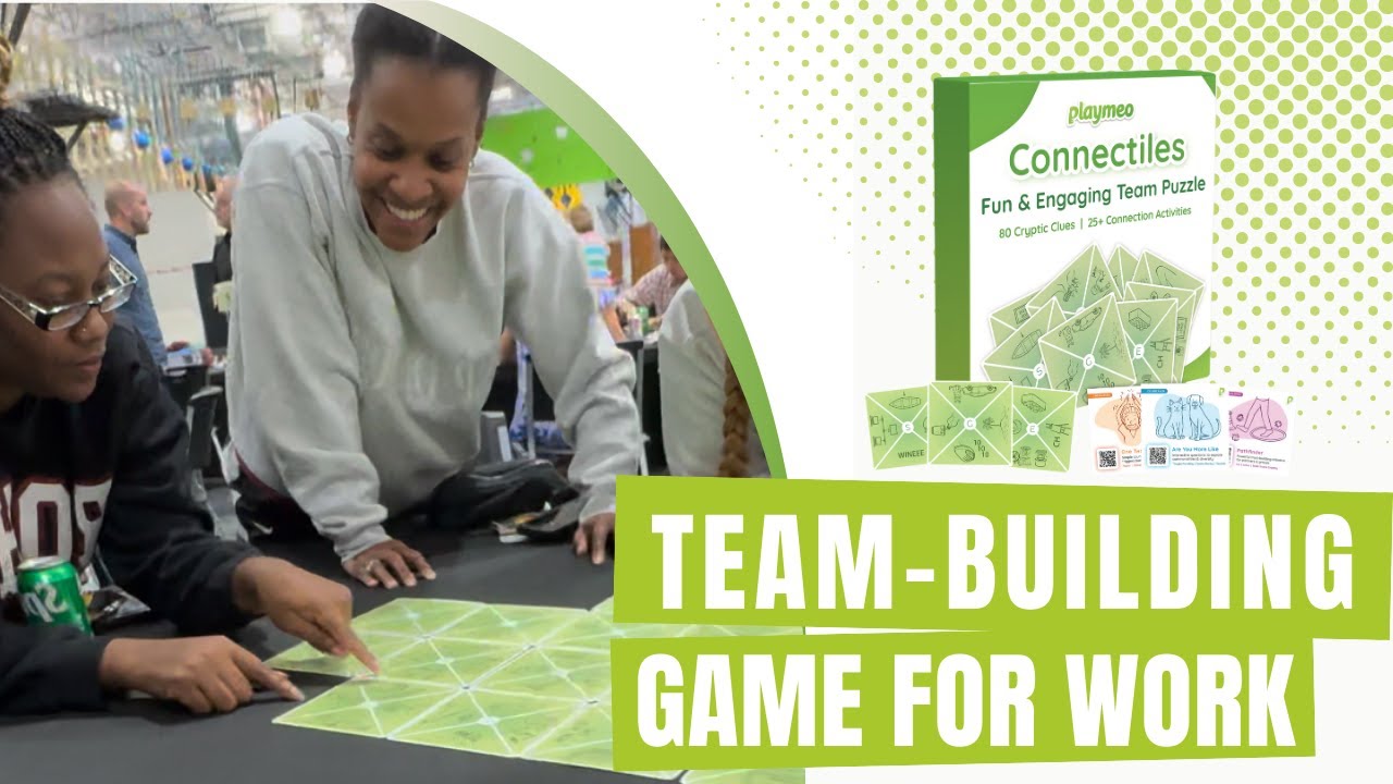 New TEAM-BUILDING Game for Work - Connectiles Team Puzzle | playmeo ...