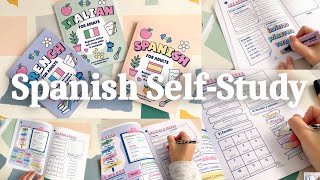 Spanish Self-Study | Study with me | Learn Spanish | Self-study language books