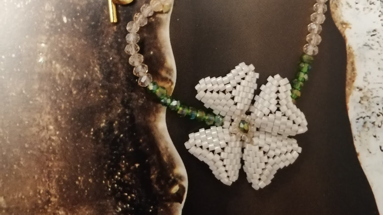 Trebol hoja corazón miyuki