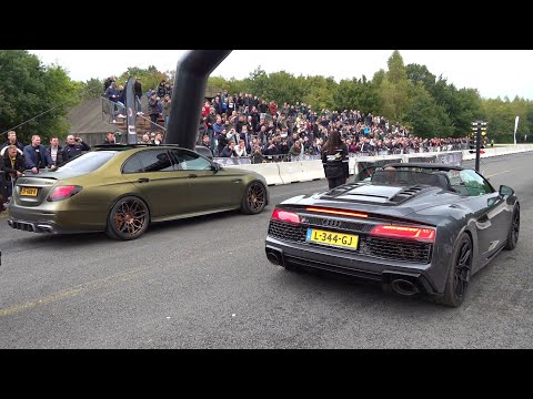 Modified Cars Drag Racing - M8 Competition vs ABT RSQ8-R vs BRABUS E63S vs R8 V10 Performance