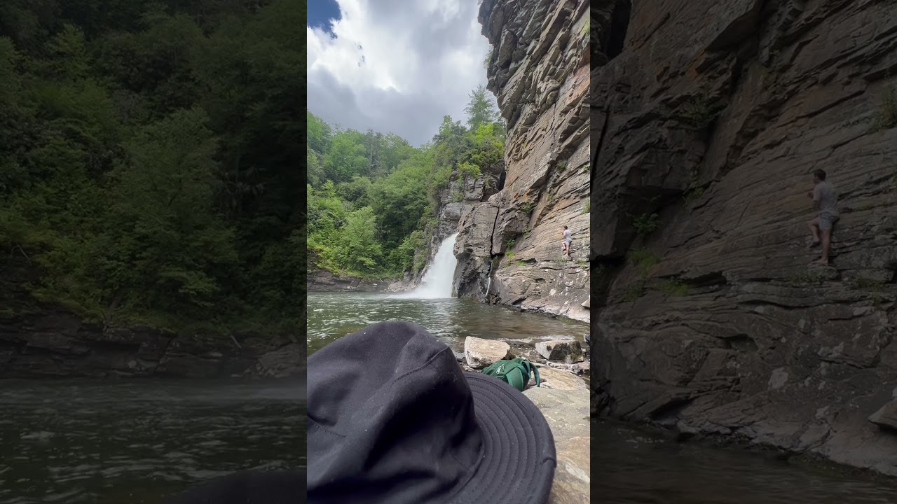 Linville falls 50 ft jump !!!!!!!