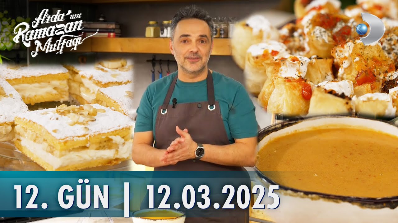 Arda'nın Ramazan Mutfağı |12. Gün | Sütlü Tarhana Çorbası, Kıymalı Yufka Kebabı, Muzlu Sandviç Pasta