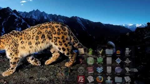 Mac OS X 10.6 Snow Leopard - stacks animation in slow motion
