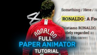 Full Paper Animator Tutorial Capcut 🎞️