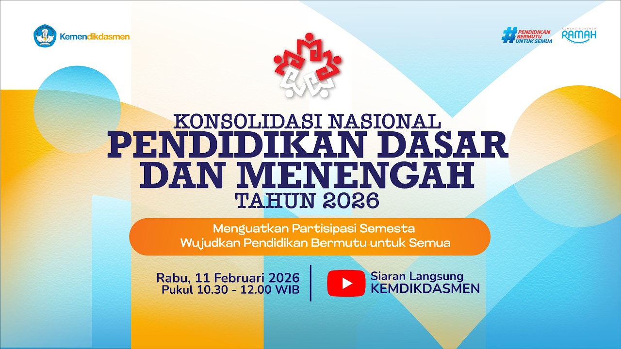 Penutupan Konsolidasi Nasional Pendidikan Dasar dan Menengah Tahun 2026
