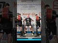 World Sub-Junior Record Squat Equipped with 357.5 kg by Mykola Hodunov UKR in 93kg class