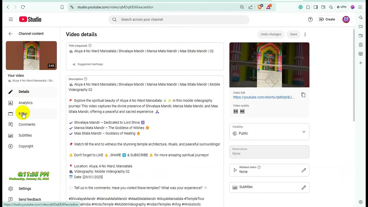How To Add Music on YouTube Vlog Video After Upload on YouTube Channel (Step by Step Tricks 03)