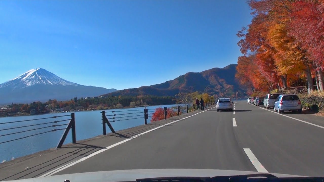 紅葉ドライブ 山梨県道21号 湖北ビューライン 車載動画 13 11 Youtube