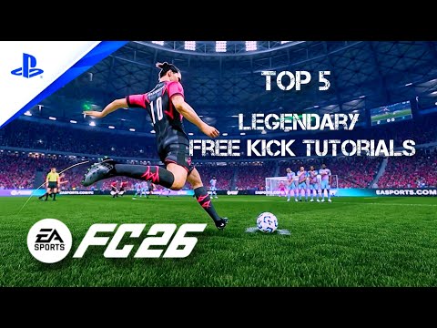 FC 26 Top 5 Best Free Kick Tutorials ⚽🔥| Curve, Knuckle, Trivela & Set-Piece Goals | Skill Zone FC 🎮