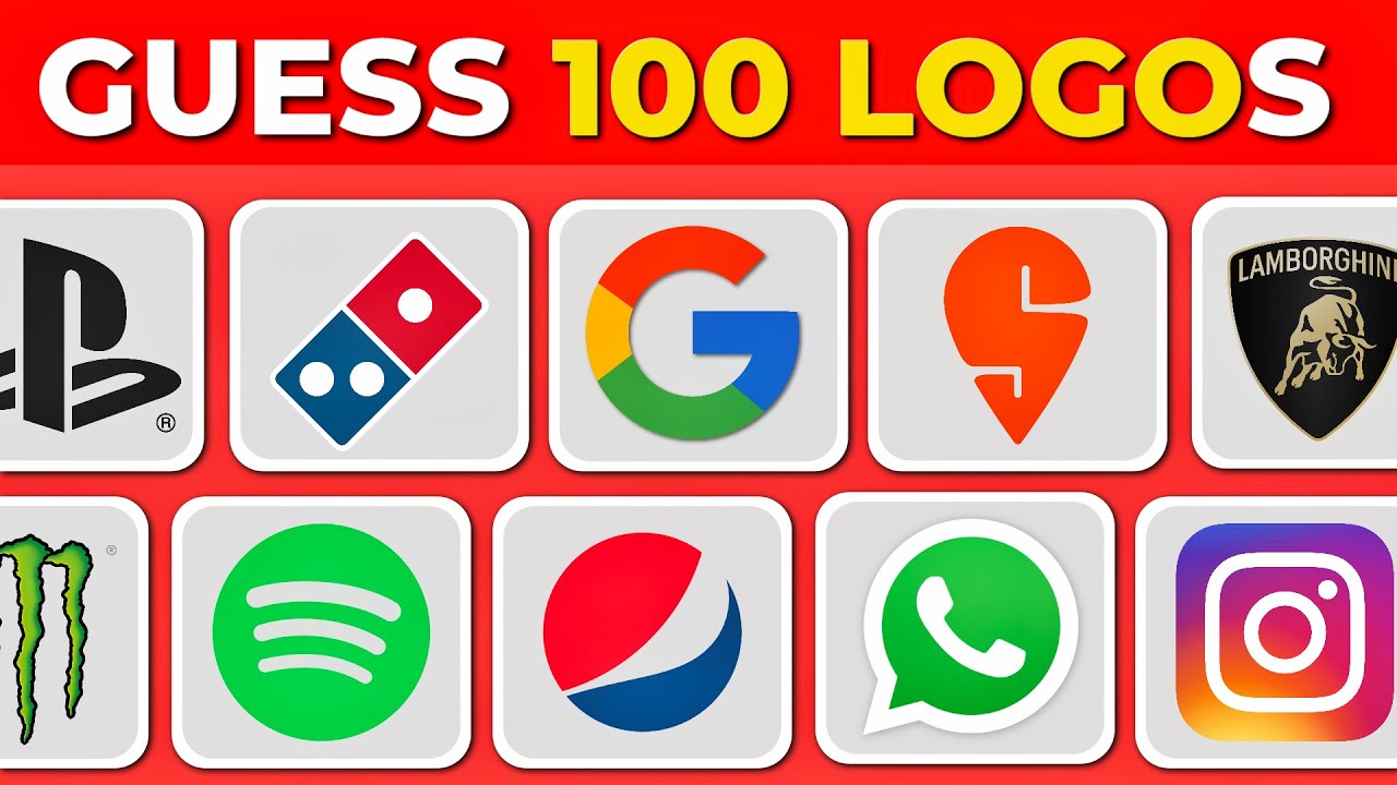 Guess the Logo in Just 3 Seconds | 100 Popular Logos