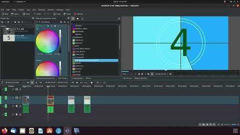Kdenlive Adding Color To Counter Using Effect Lift Gamma Gain