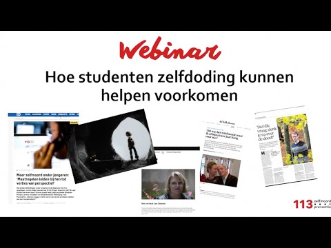 Webinar: Suïcide in de media voor studenten journalistiek