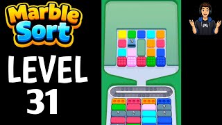 Marble Sort Level 31 Full Walkthrough Solution|Marble Sort - Color puzzle  Gameplay