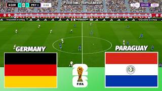 🔴 LIVE | Germany vs Paraguay - Round of 32 - FIFA World Cup 2026 | PES 21 Simulation screenshot 5
