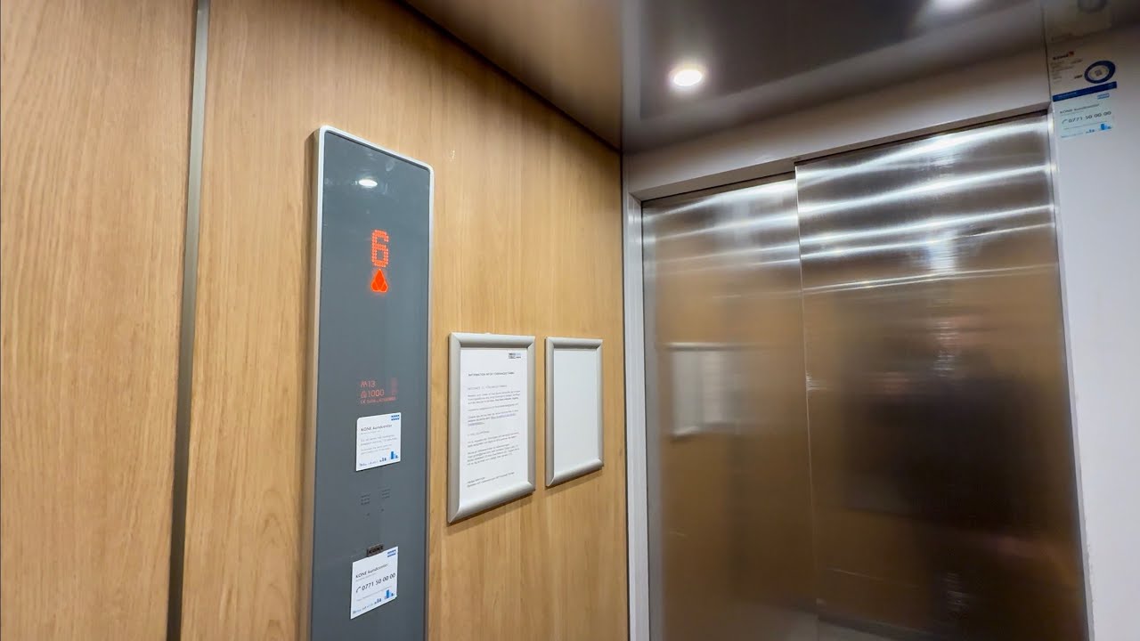 2016 KONE MonoSpace MRL Traction Elevator @ Finnboda Kajväg 8, Nacka, Sweden.