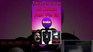 3 Películas de Horror Para Ver GRATIS En Tubi #peliculas #horror #cine #shorts #miedo #gratis