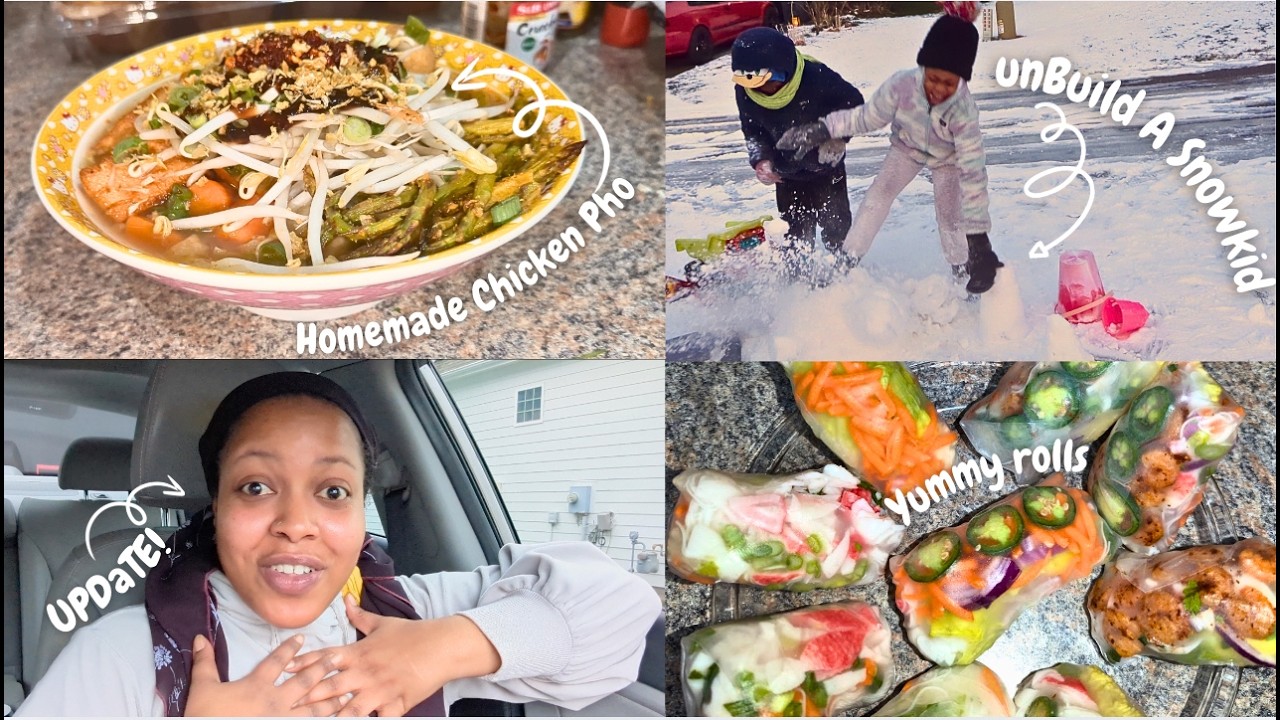 Making Vietnamese Chicken Pho, Spring Rolls & NEW Channel Update!