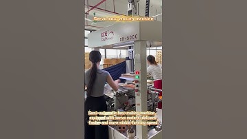 Semi-automatic box-making machine, equipped with servo motors