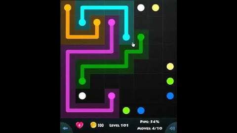 flow game facebook - beginners pack level 101 Connect the dots