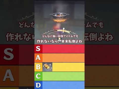 【原神】最強回復料理ティア表！異論は認めます！ #原神