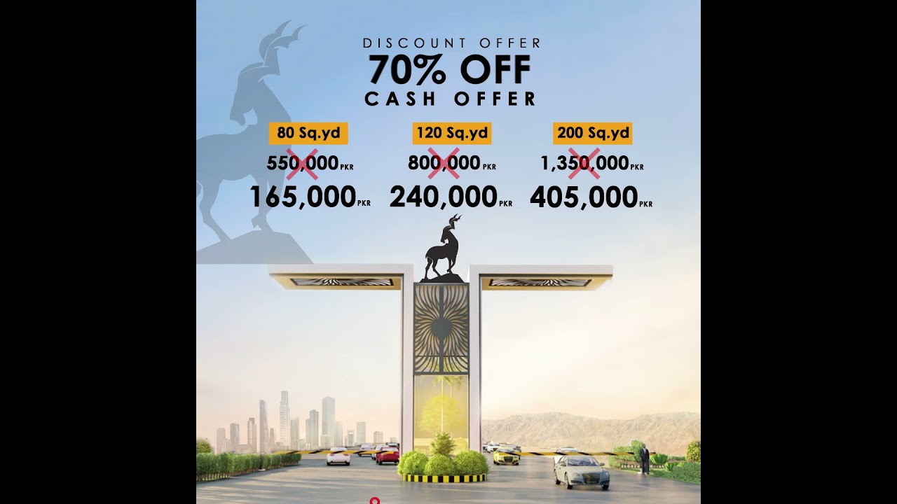 Markhor Sports City |  Mega Discount of M9 Super Highway