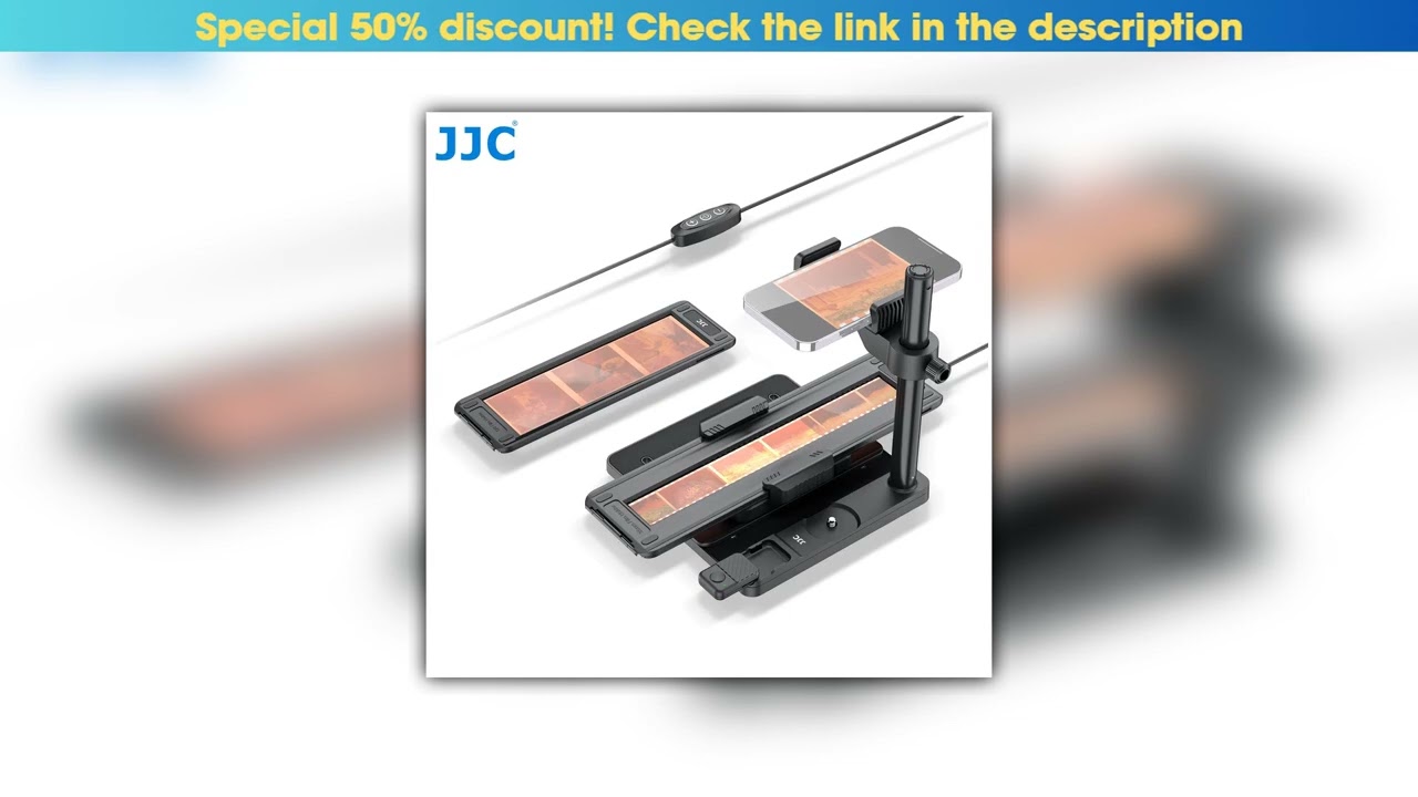 Hands-on JJC Mobile Negative Film Scanner 35mm 120 Film Scanner Set with Adjustable Backlight Negat