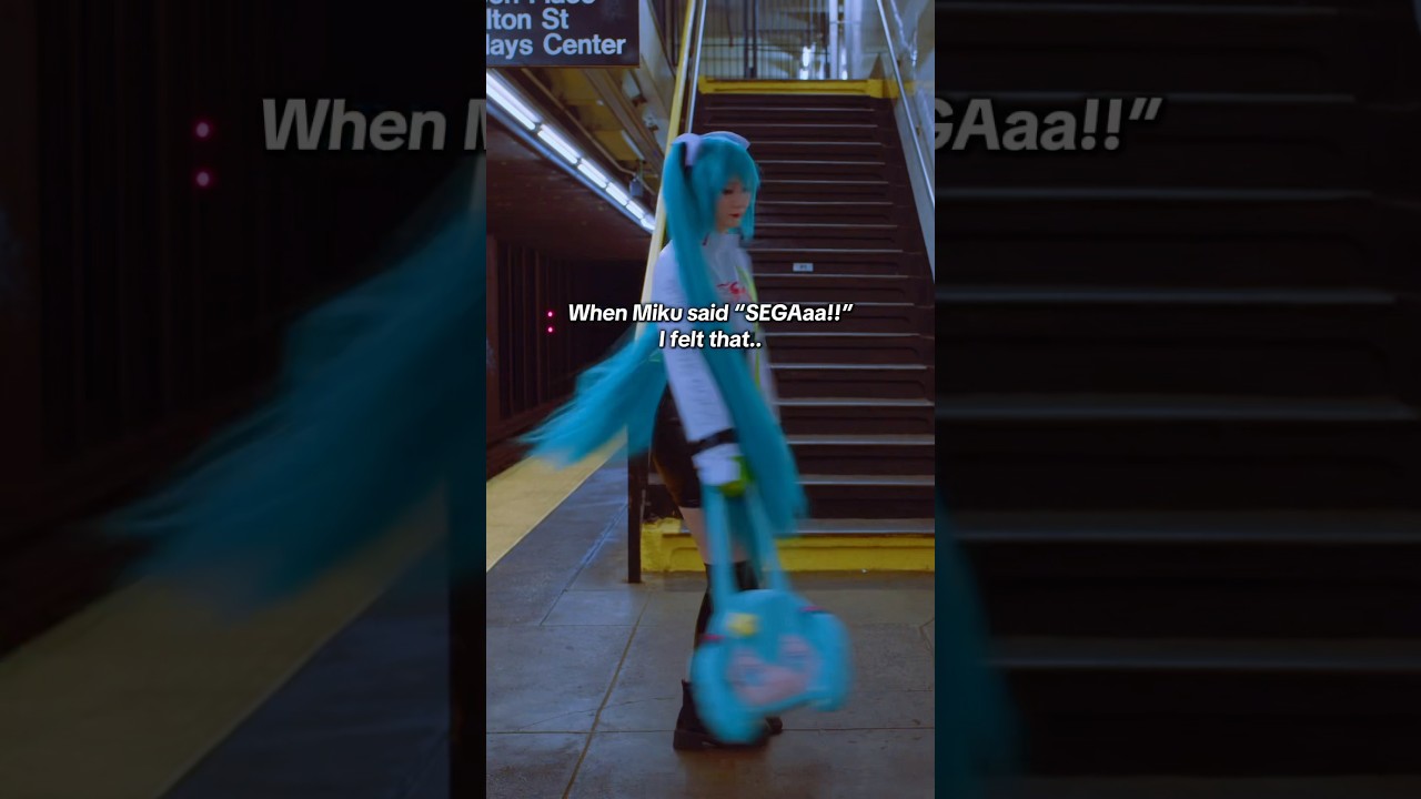 No thoughts. Just SEGA.🥬 #hatsunemiku #miku #hatsunemikucosplay #vocaloid #cosplay #cosplayer #sega